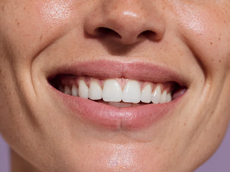 Close-up of a bright smile