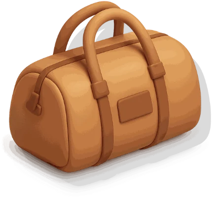 Waxed canvas crate bag