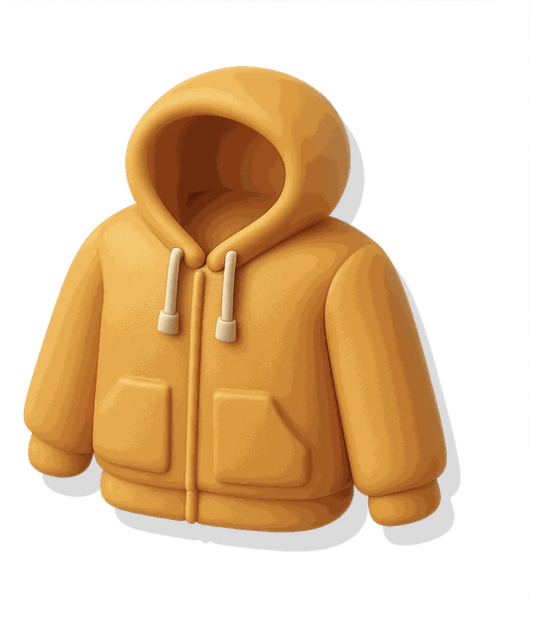 Low Tide hoodie in sodium yellow