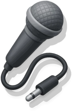 Microphone with a cable